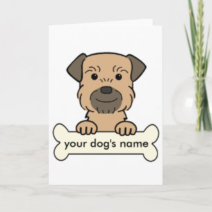 Personalized Border Terrier Card