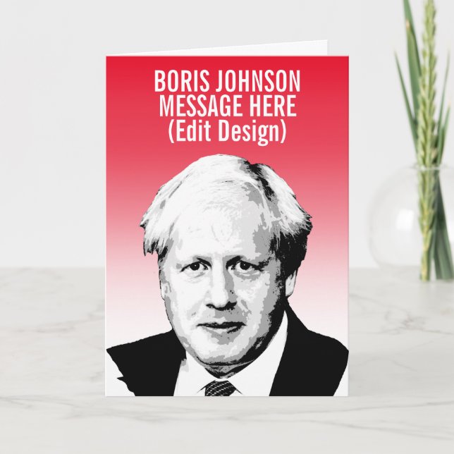PERSONALIZED BORIS JOHNSON CARD (Front)