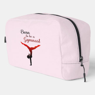 Personalized Born to be a Gymnast Toiletry Bag
