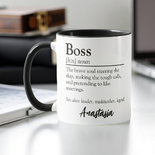 Personalized Boss Definition Appreciation Mug