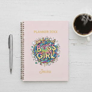 Personalized  Boss Girl Planner - Colorful 