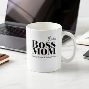 Personalized Boss Mom Mug – Custom Strong Mom Gift