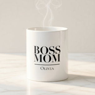Personalized Boss Mom Mug – Custom Strong Mom Gift