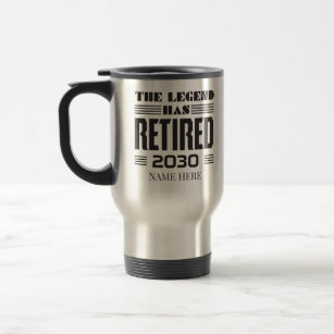 Personalized Boss Retirement Legend Has Retired Travel Mug