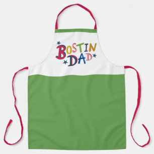 Personalized Bostin Dad Black Country Apron