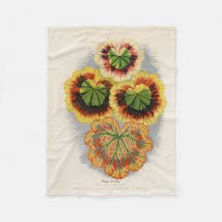 Personalized Botanic Fleece Blanket - Birthday