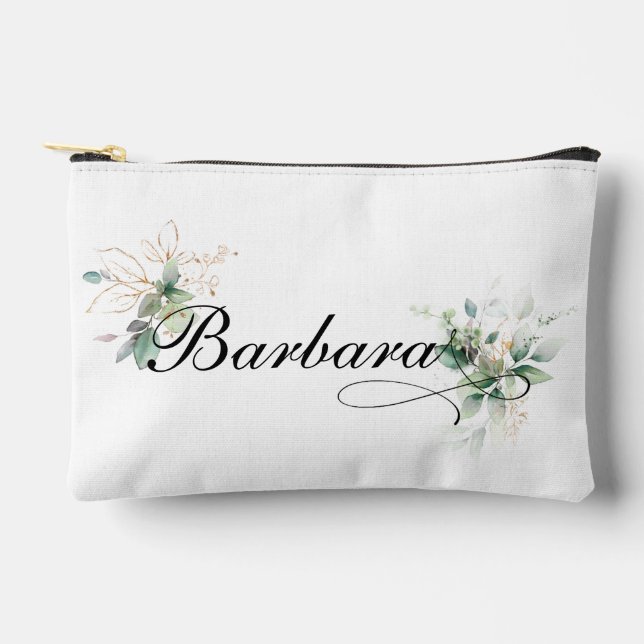 Personalized Botanical Bridesmaid Proposal Gifts  Accessory Pouch (Front)