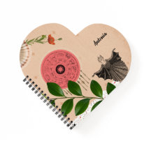 Personalized Botanical Colourful Fun Retro Heart