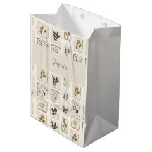 Personalized Botanical Herbs Gift Bag Custom Name