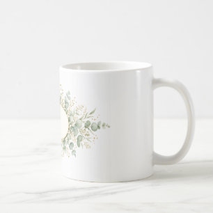 Personalized Botanical Monogram Mug, Eucalyptus Wr Coffee Mug