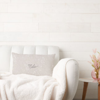 Personalized Botanical Throw Pillow