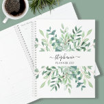 Personalized Botanical Watercolor 2023 Planner<br><div class="desc">This stylish botanical 2023 Planner is decorated with watercolor eucalyptus greenery. Easily customizable with the year, your name, or monogram. Use the Design Tool to change the text size, style, or colour. As we create our artwork you won't find this exact image from other designers. Original Watercolor © Michele Davies....</div>