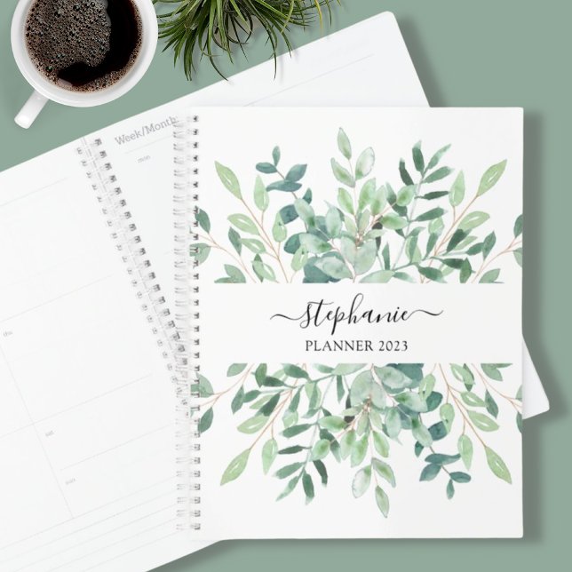 Personalized Botanical Watercolor 2023 Planner (Creator Uploaded)