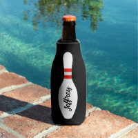 Personalized bottle cooler for bowling Birthday