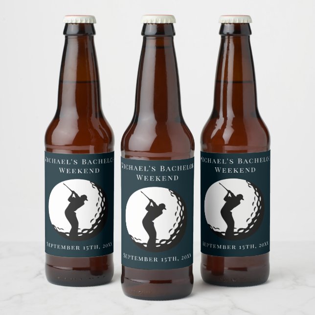 Personalized Bottle Label | Bachelor Golf Weekend (Bottles)
