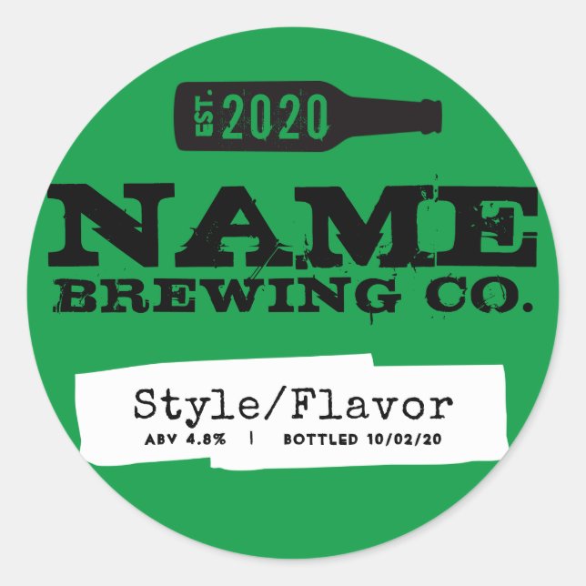 Personalized Bottle Labels - Add your own words (Front)