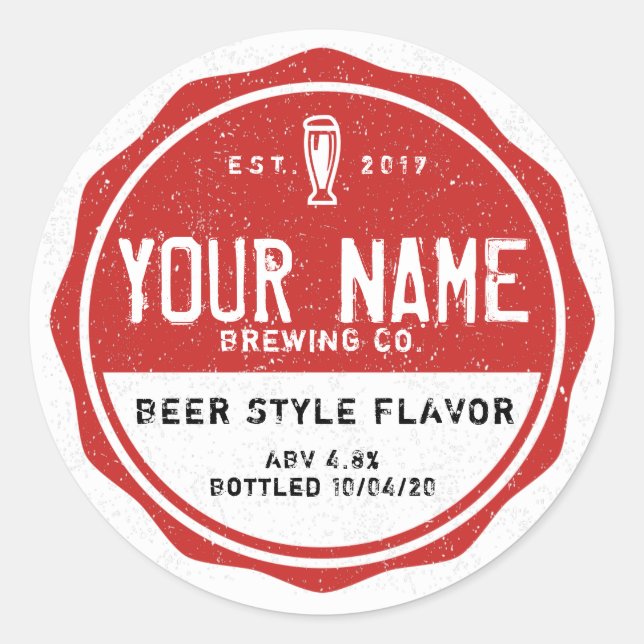 Personalized Bottle Labels - Add your own words (Front)