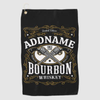Personalized Bourbon Vintage Guns Whiskey Label