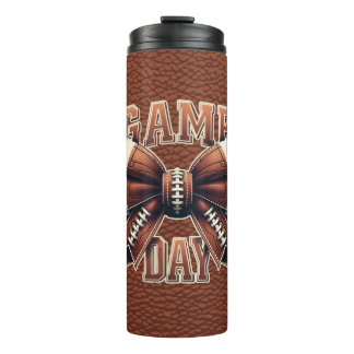 Personalized Bow Mama Football Season Game Day Thermal Tumbler