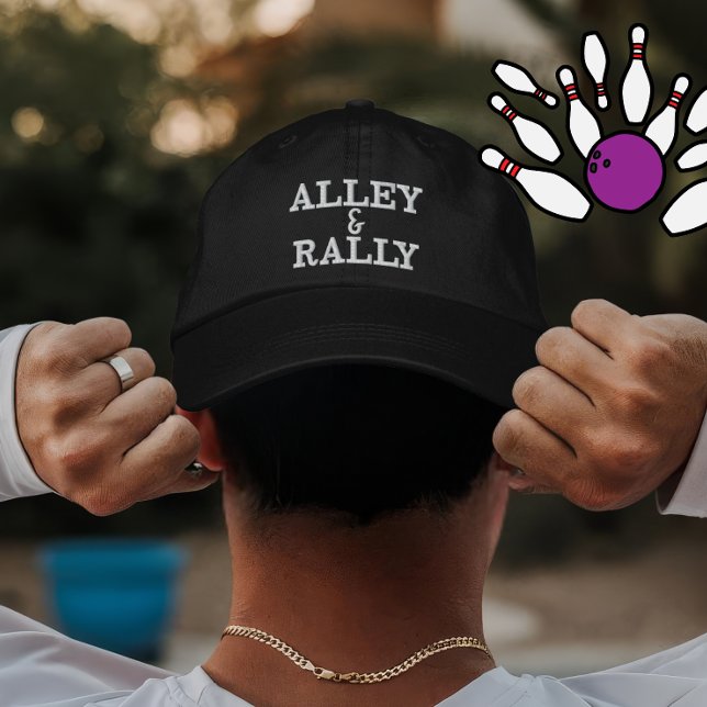 Personalized Bowling Alley Rally Gift for Players Embroidered Hat (Creator Uploaded)