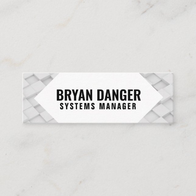 Personalized "Box World" Social Media Mini Business Card (Front)