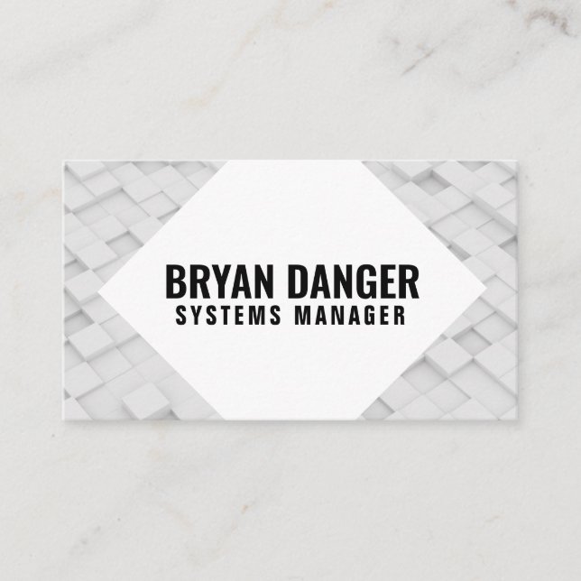 Personalized "Box World" (UK/Euro) Business Card (Front)