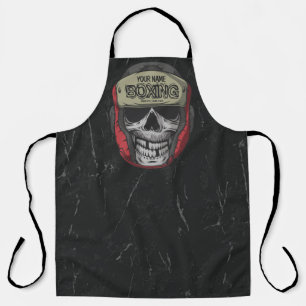 Personalized Boxer Fight Club Skeleton Boxing Gym Apron