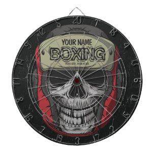 Personalized Boxer Fight Club Skeleton Boxing Gym  Dartboard