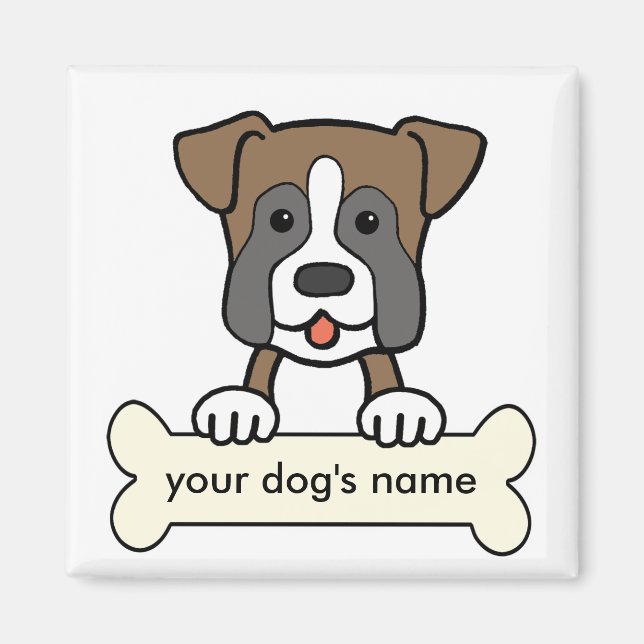 Personalized Boxer Magnet (Front)