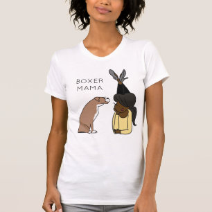 Personalized Boxer Mama T-Shirt