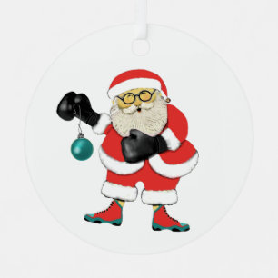 Personalized Boxing Christmas Collectable Metal Ornament