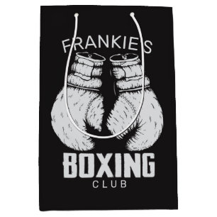 Personalized Boxing Club Boxer Gym Fighter Gloves Medium Gift Bag
