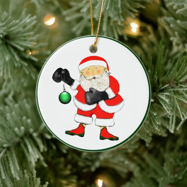 Personalized Boxing Collectable Ceramic Ornament (Tree)