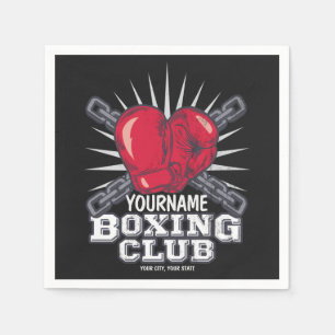 Personalized Boxing Gloves Fighter Champion Boxer Napkin