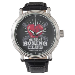 Personalized Boxing Gloves Fighter Champion Boxer Watch