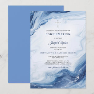 Personalized Boy Confirmation Invitations