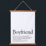 Personalized Boyfriend Definition Quote Hanging Tapestry<br><div class="desc">Personalize for your boyfriend to create a unique valentine,  Christmas or birthday gift. A perfect way to show him how amazing he is every day. Designed by Thisisnotme©</div>