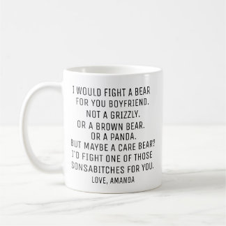 Personalized Boyfriend Gift, Funny Boyfriend Coffee Mug
