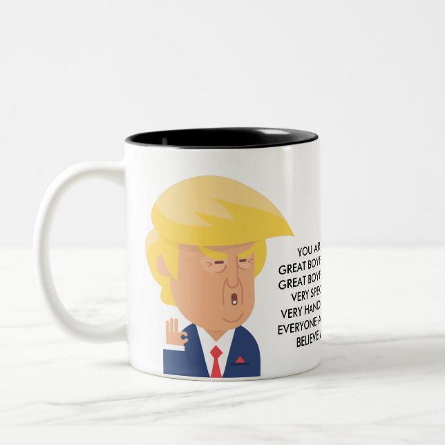 Personalized Boyfriend Gifts Funny Boyfriend Gift Two-Tone Coffee Mug (Left)