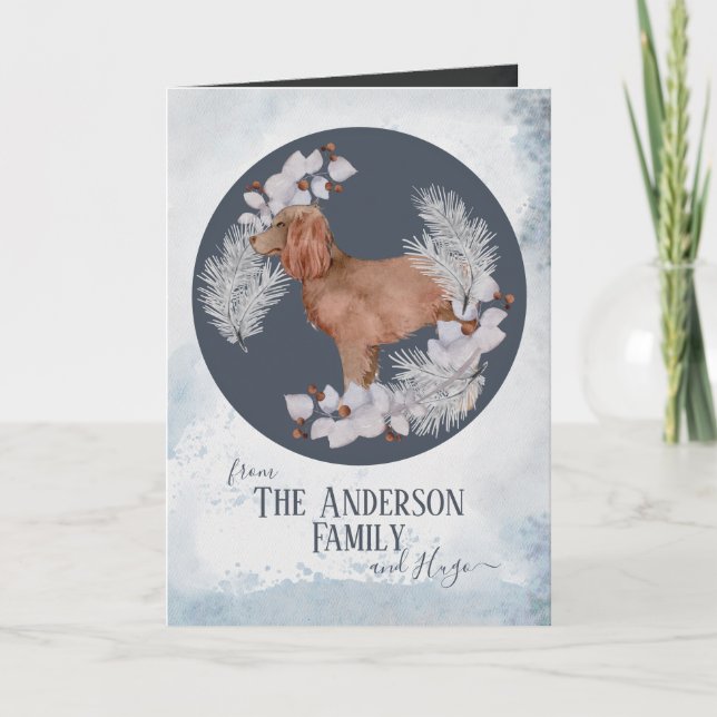 Personalized Boykin Christmas Holiday Card (Front)