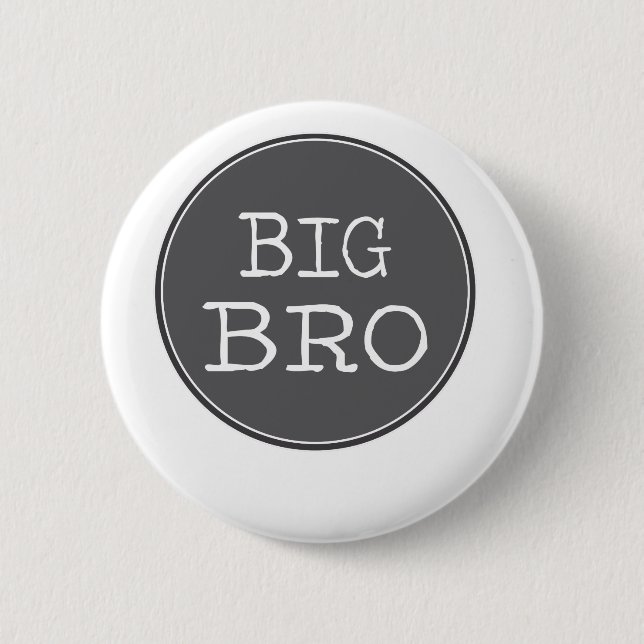 Personalized Boys Big Brother Gifts 2 Inch Round Button (Front)
