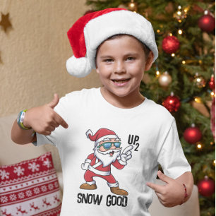 Personalized Boys Funny Christmas Quote Cartoon T-Shirt