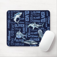 Personalized boys name sharks collage
