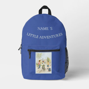 Personalized Boy's Skateboard Little Adventures Ba Printed Backpack