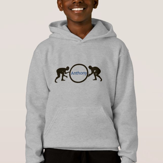 Personalized Boys Wrestling Sweatshirt (Front)