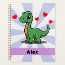 Personalized Brachiosaurus Dinosaur Planner