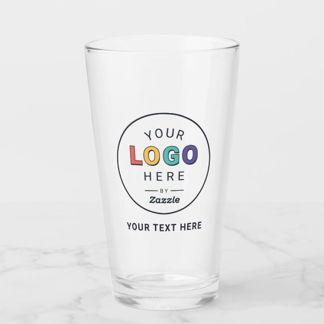 Personalized Brand Logo Design Glass (Front)