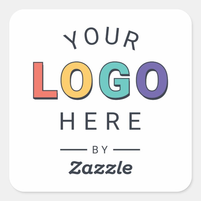 Personalized Brand Logo Design Square Sticker (Front)