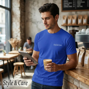 Personalized Brand Mark Dark Deep Royal T-Shirt
