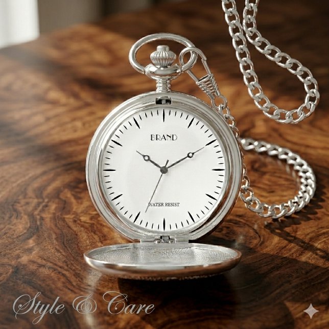 Personalized Brand Silver Pocket Watch (Personalized Brand Silver Pocket Watch)